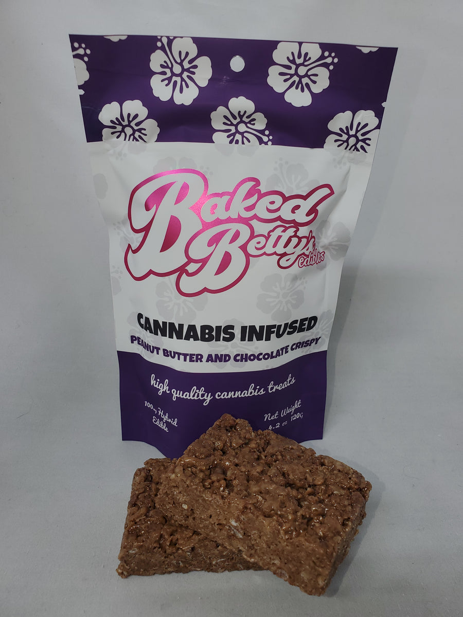 Peanut Butter Chocolate Crispy Baked Betty's Edibles