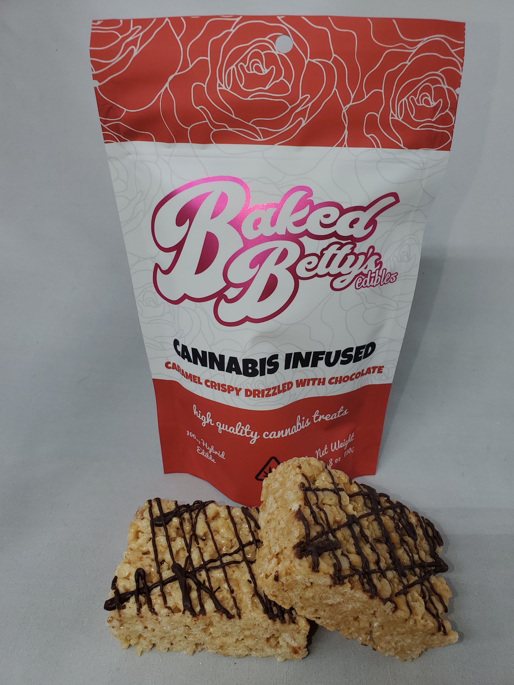 Caramel Rice Crispy Treat Baked Betty's Edibles